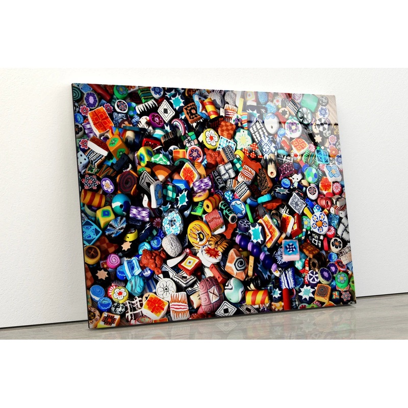 Colorful Ornaments Photograph Acrylic Glass Print Tempered Glass Wall Art 100% Made in Australia Ready to Hang