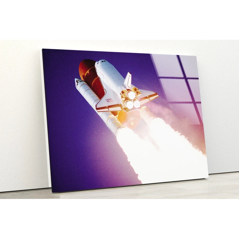 Rocket Photograph Acrylic Glass Print Tempered Glass Wall Art 100% Made in Australia Ready to Hang