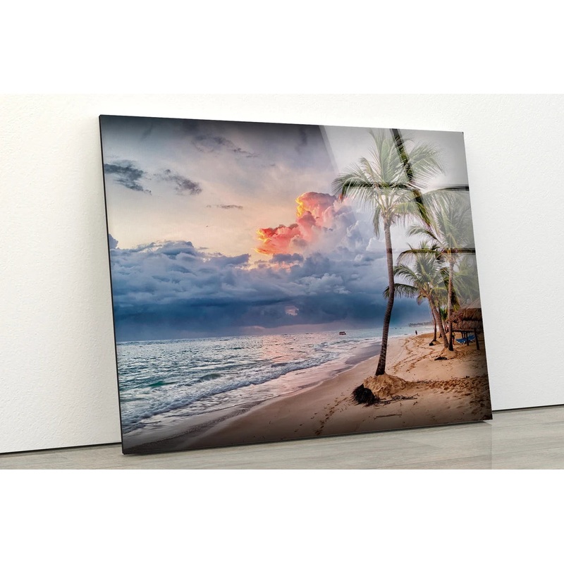 Sea Sunset Scenery Photograph Acrylic Glass Print Tempered Glass Wall Art 100% Made in Australia Ready to Hang