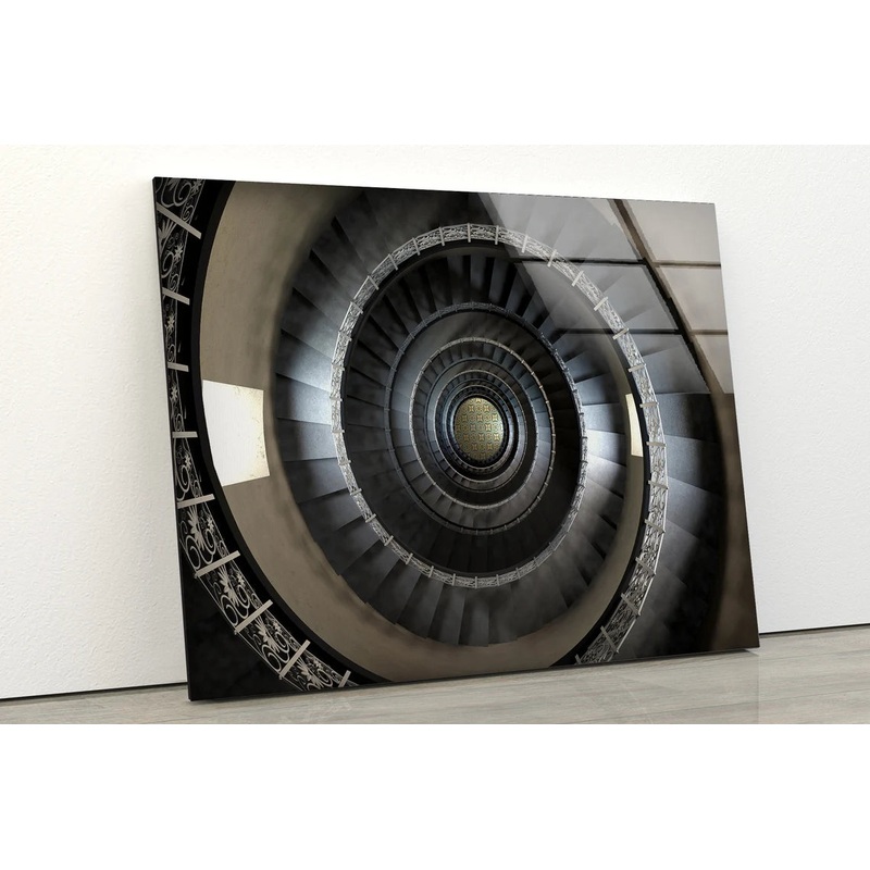 Spiral Stairs Photograph Acrylic Glass Print Tempered Glass Wall Art 100% Made in Australia Ready to Hang