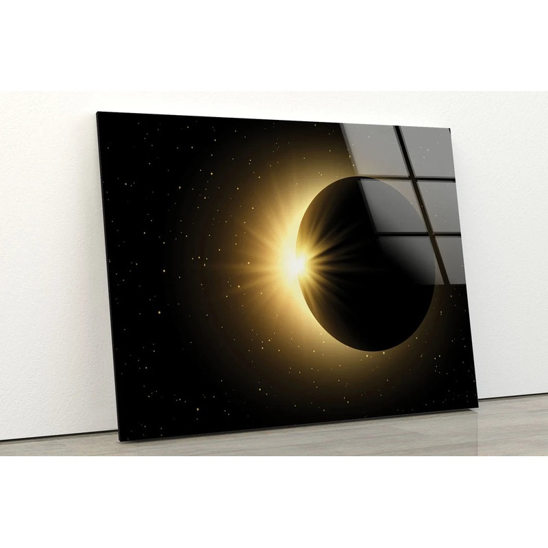 Sun & Earth Acrylic Glass Print Tempered Glass Wall Art 100% Made in Australia Ready to Hang