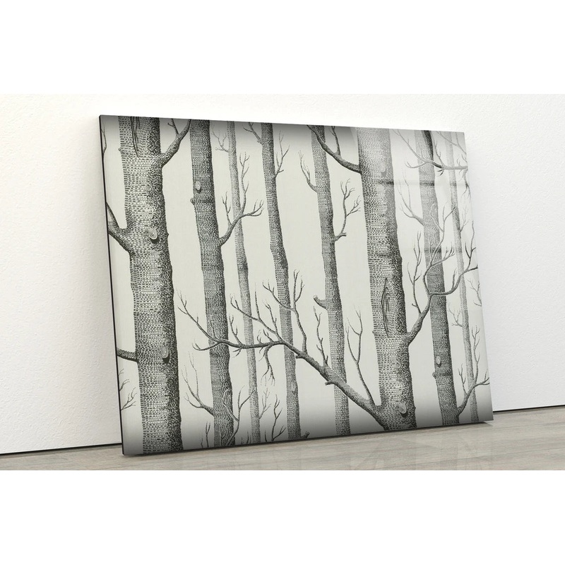 Trees Vector Art Acrylic Glass Print Tempered Glass Wall Art 100% Made in Australia Ready to Hang