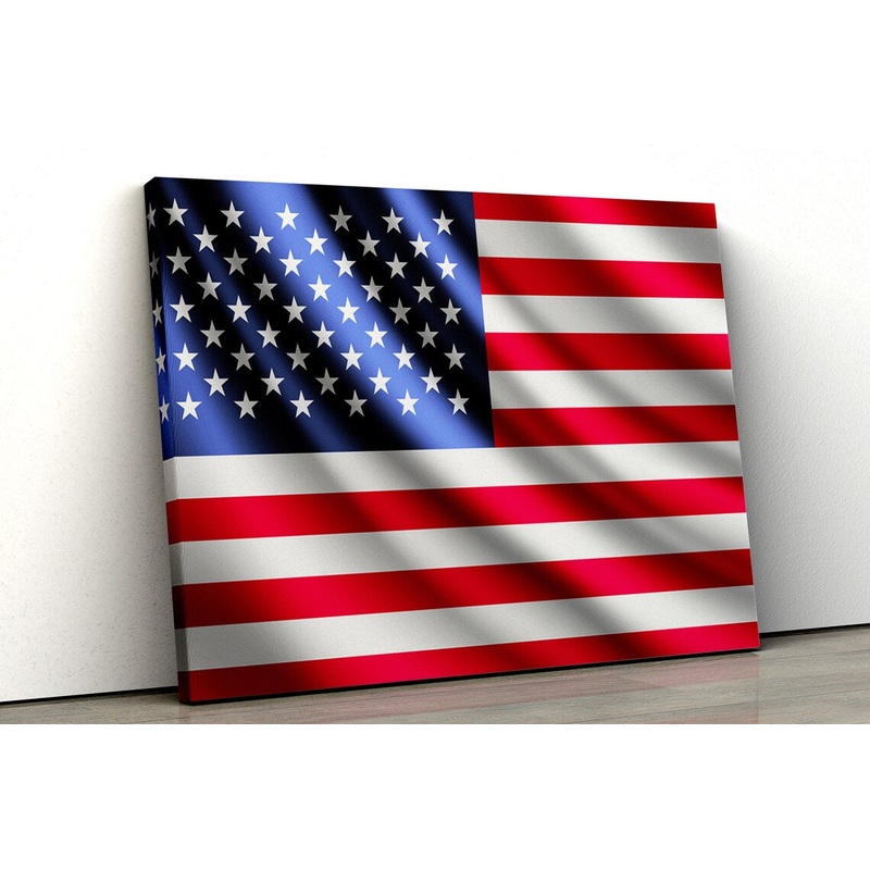 USA Flag Photograph Acrylic Glass Print Tempered Glass Wall Art 100% Made in Australia Ready to Hang