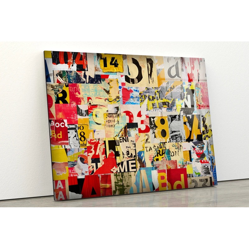 Abstract Design Acrylic Glass Print Tempered Glass Wall Art 100% Made in Australia Ready to Hang