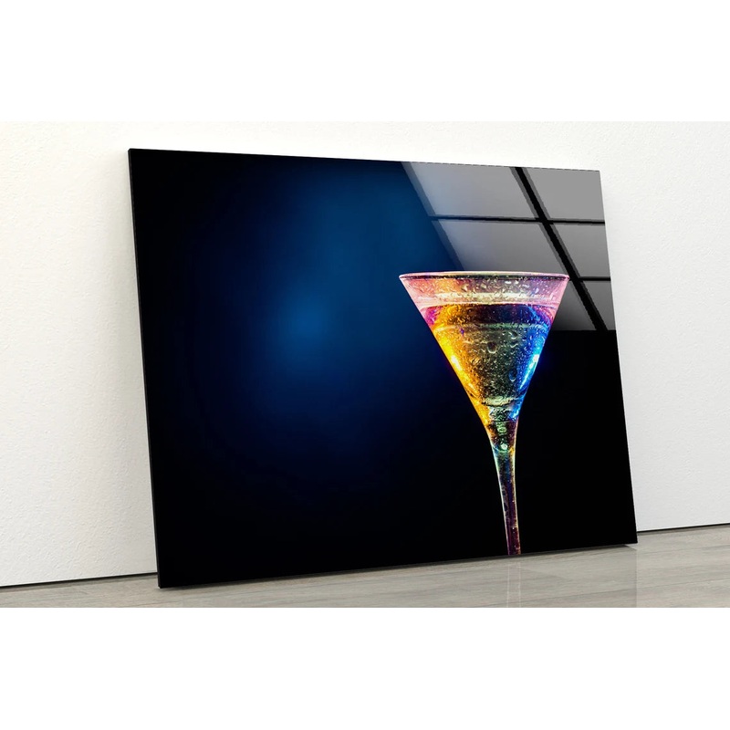 Cocktail Glass Closeup Photograph Acrylic Glass Print Tempered Glass Wall Art 100% Made in Australia Ready to Hang