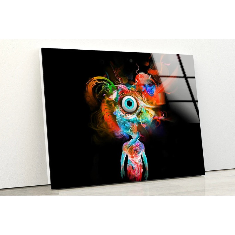 Eye Abstract Colorful Design Acrylic Glass Print Tempered Glass Wall Art 100% Made in Australia Ready to Hang