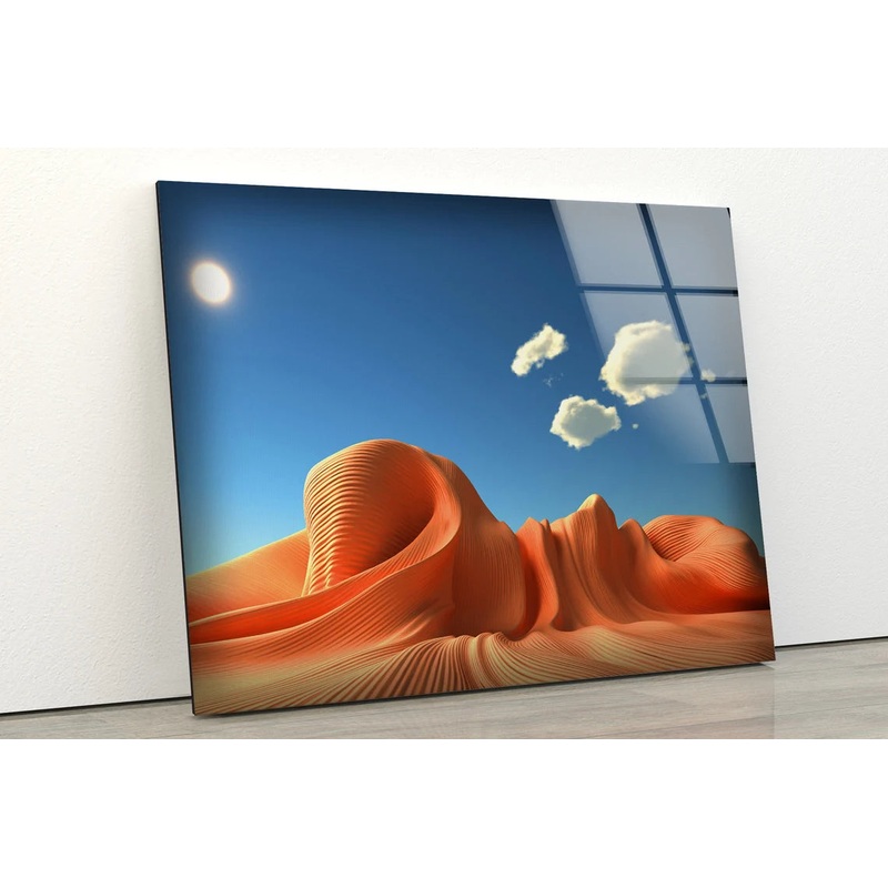 Sand Valley Mountain Photograph Acrylic Glass Print Tempered Glass Wall Art 100% Made in Australia Ready to Hang