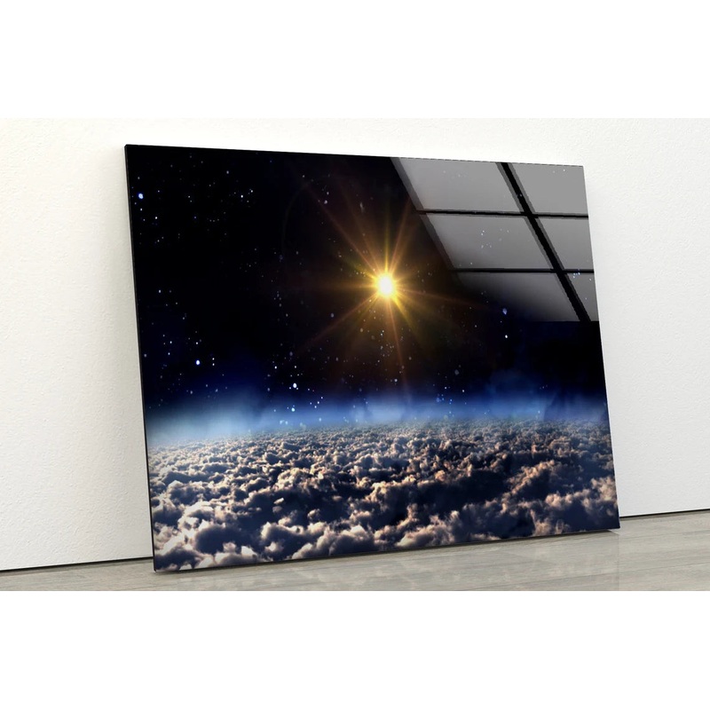Sun & Sky Space View Photograph Acrylic Glass Print Tempered Glass Wall Art 100% Made in Australia Ready to Hang