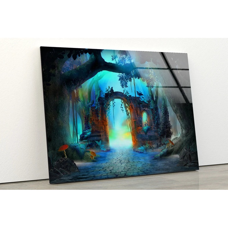 Vintage Broken Wall Arch 3D Design Acrylic Glass Print Tempered Glass Wall Art 100% Made in Australia Ready to Hang