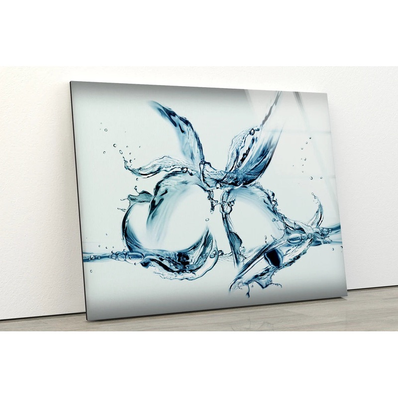Water Design Acrylic Glass Print Tempered Glass Wall Art 100% Made in Australia Ready to Hang