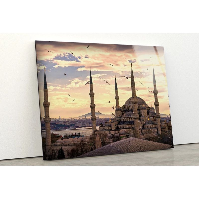 Buildings at Sunset Photograph Acrylic Glass Print Tempered Glass Wall Art 100% Made in Australia Ready to Hang