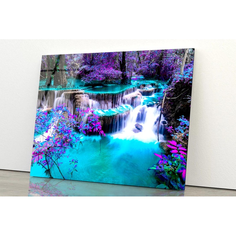 Colorful Autumn Forest at Kanchanaburi, Thailand Acrylic Glass Print Tempered Glass Wall Art 100% Made in Australia Ready to Hang