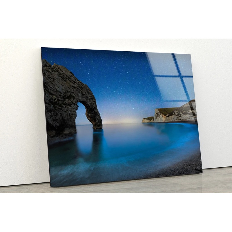 Sea & Cliff Photograph Acrylic Glass Print Tempered Glass Wall Art 100% Made in Australia Ready to Hang