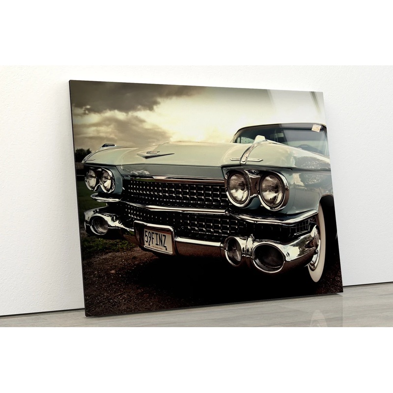 Vintage Car Closeup Photograph Acrylic Glass Print Tempered Glass Wall Art 100% Made in Australia Ready to Hang