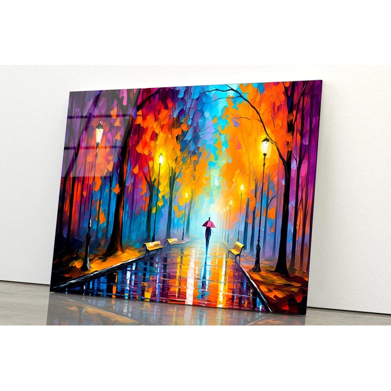 Walking Women & City Nightlife  Acrylic Glass Print Tempered Glass Wall Art 100% Made in Australia Ready to Hang