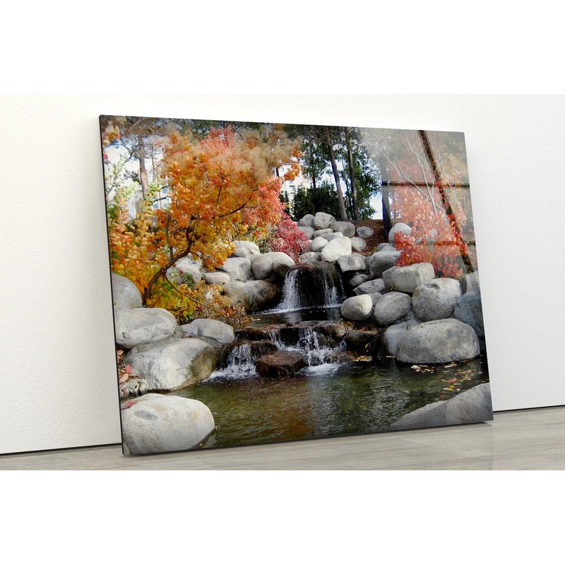 Waterfall Photograph Acrylic Glass Print Tempered Glass Wall Art 100% Made in Australia Ready to Hang