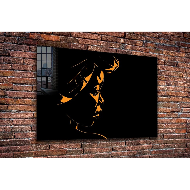 African Woman Digital Print Tempered Glass Wall Art 100% Made in Australia Ready to Hang