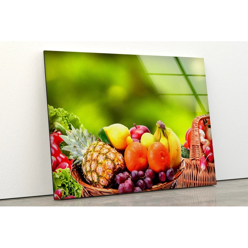 Fruit Basket Closeup Photograph Acrylic Glass Print Tempered Glass Wall Art 100% Made in Australia Ready to Hang