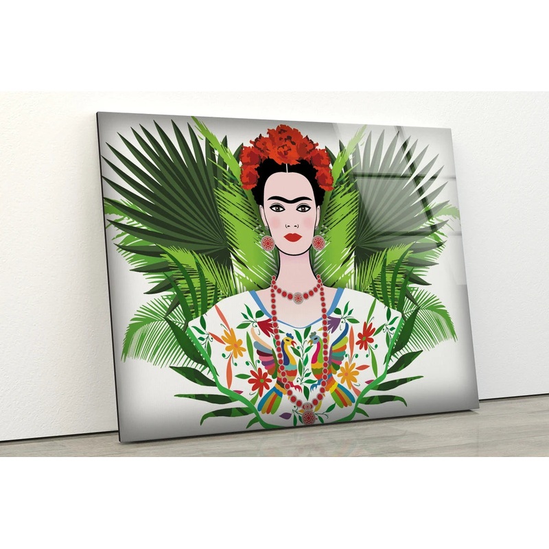 Girl Abstract Vector Art Design Acrylic Glass Print Tempered Glass Wall Art 100% Made in Australia Ready to Hang