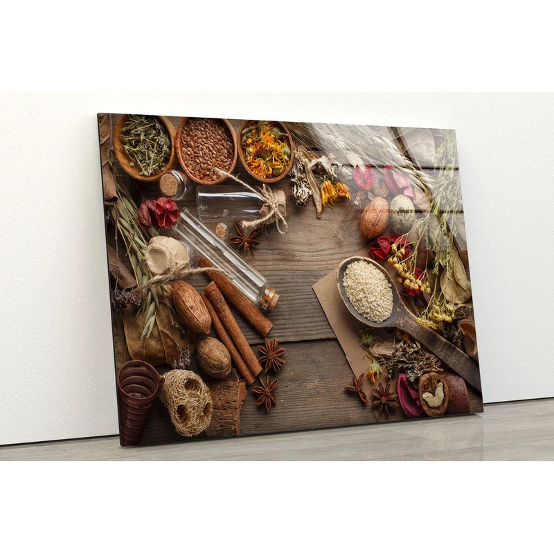 Rice & Spices Photograph Acrylic Glass Print Tempered Glass Wall Art 100% Made in Australia Ready to Hang