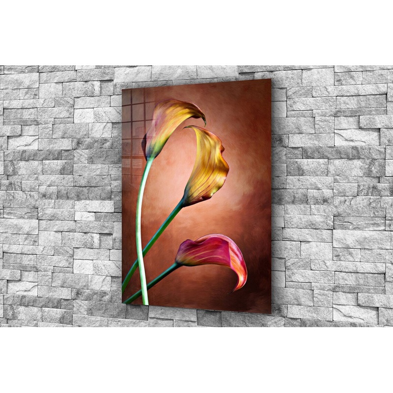 Flowers Closeup View Print Tempered Glass Wall Art 100% Made in Australia Ready to Hang