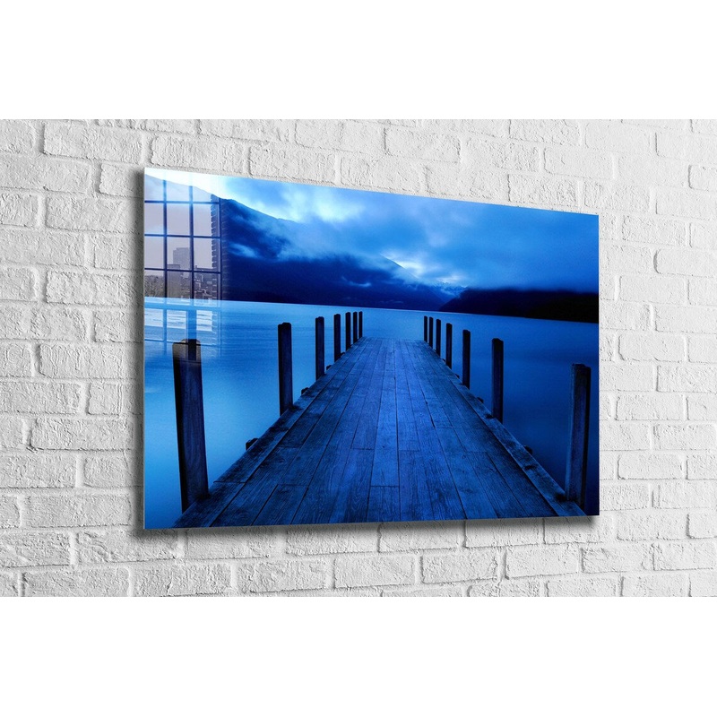 Tranquil Peaceful Lake Print Tempered Glass Wall Art 100% Made in Australia Ready to Hang