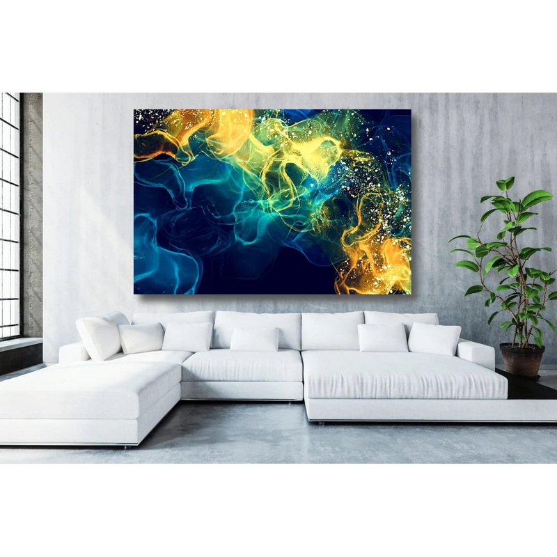 Abstract Art Acrylic Glass Print Tempered Glass Wall Art 100% Made in Australia Ready to Hang
