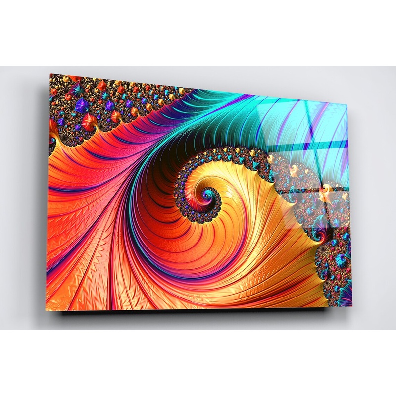 Abstract Art Design Acrylic Glass Print Tempered Glass Wall Art 100% Made in Australia Ready to Hang