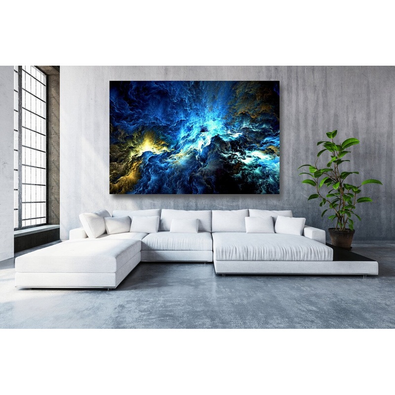 Abstract Art Nebula Acrylic Glass Print Tempered Glass Wall Art 100% Made in Australia Ready to Hang
