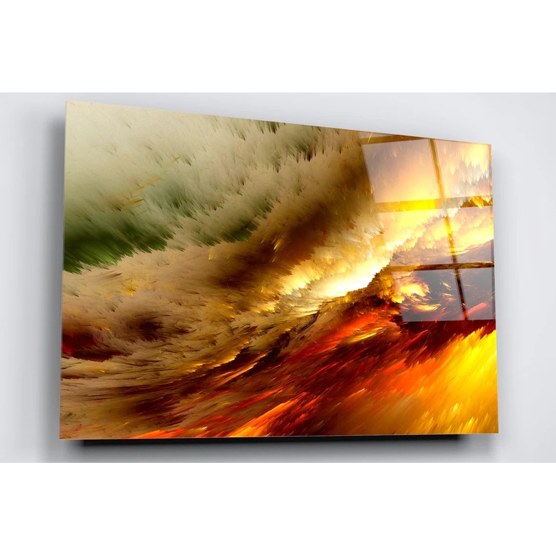 Abstract Clouds Acrylic Glass Print Tempered Glass Wall Art 100% Made in Australia Ready to Hang