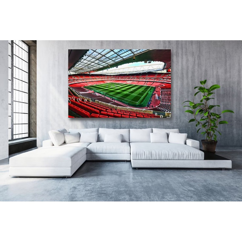 Arsenal Emirates Stadium Acrylic Glass Print Tempered Glass Wall Art 100% Made in Australia Ready to Hang