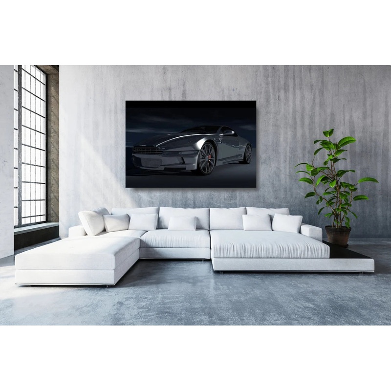 Aston Martin Supercar Acrylic Glass Print Tempered Glass Wall Art 100% Made in Australia Ready to Hang