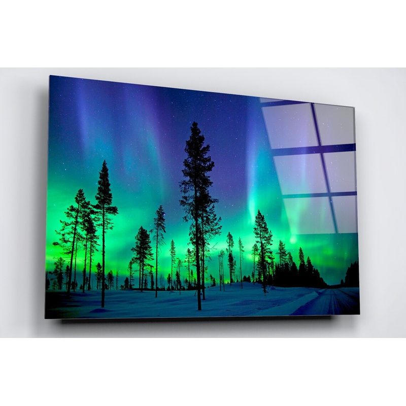 Aurora Borealis Acrylic Glass Print Tempered Glass Wall Art 100% Made in Australia Ready to Hang