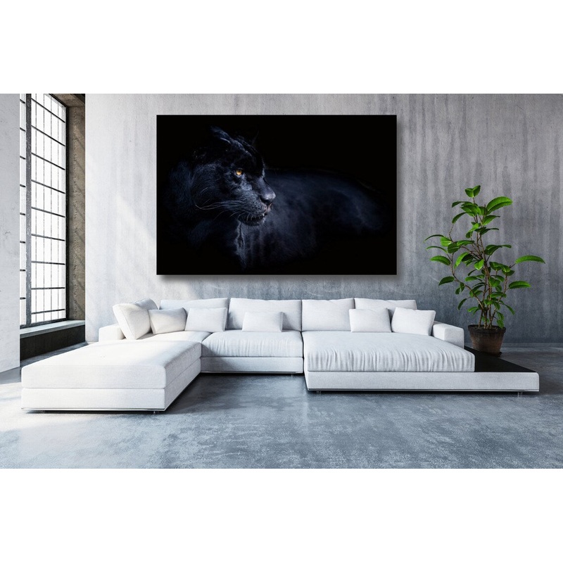 Black Panther Acrylic Glass Print Tempered Glass Wall Art 100% Made in Australia Ready to Hang