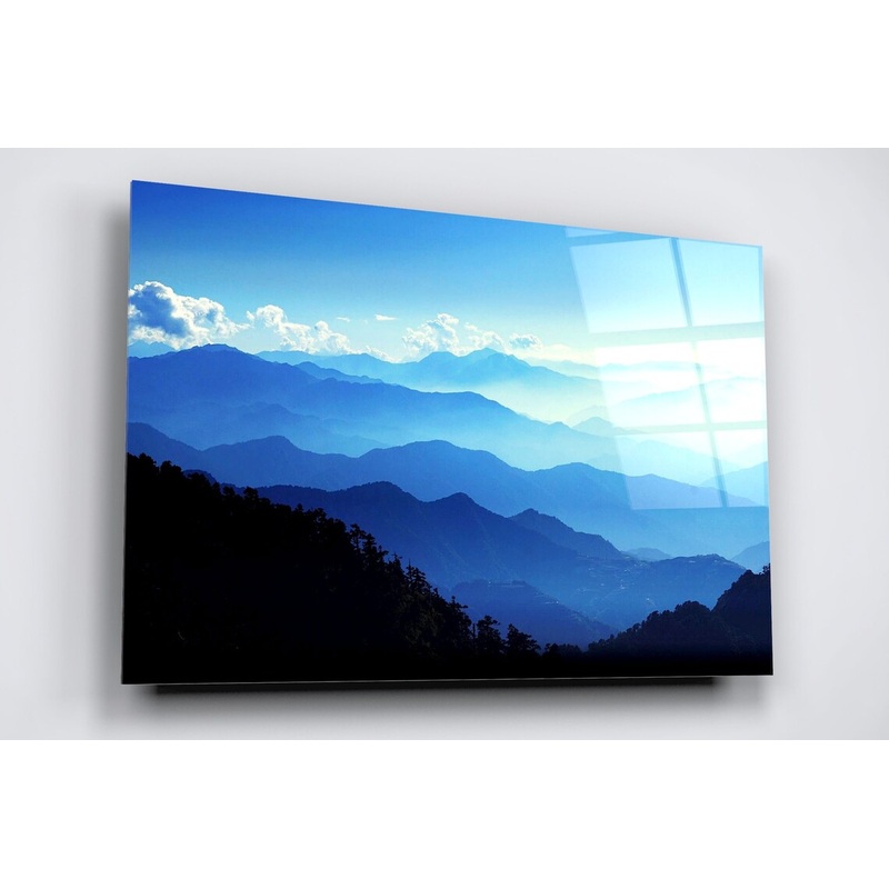Blue Ridge Mountains Acrylic Glass Print Tempered Glass Wall Art 100% Made in Australia Ready to Hang