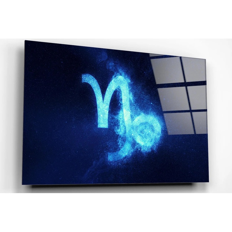 Capricorn Zodiac Acrylic Glass Print Tempered Glass Wall Art 100% Made in Australia Ready to Hang
