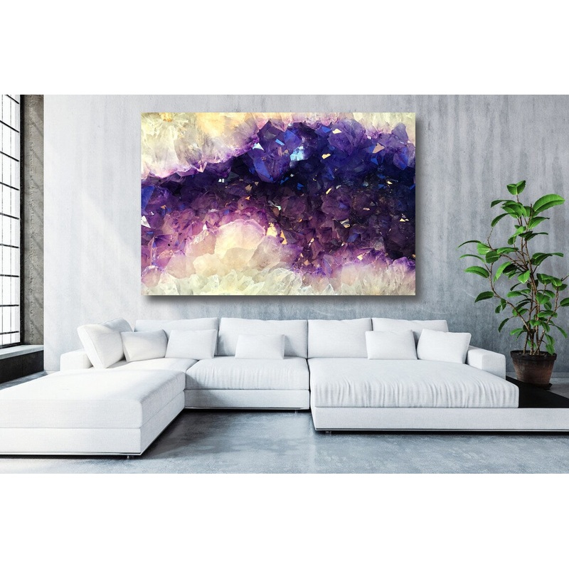 Purple Abstract Art Marble Acrylic Glass Print Tempered Glass Wall Art 100% Made in Australia Ready to Hang