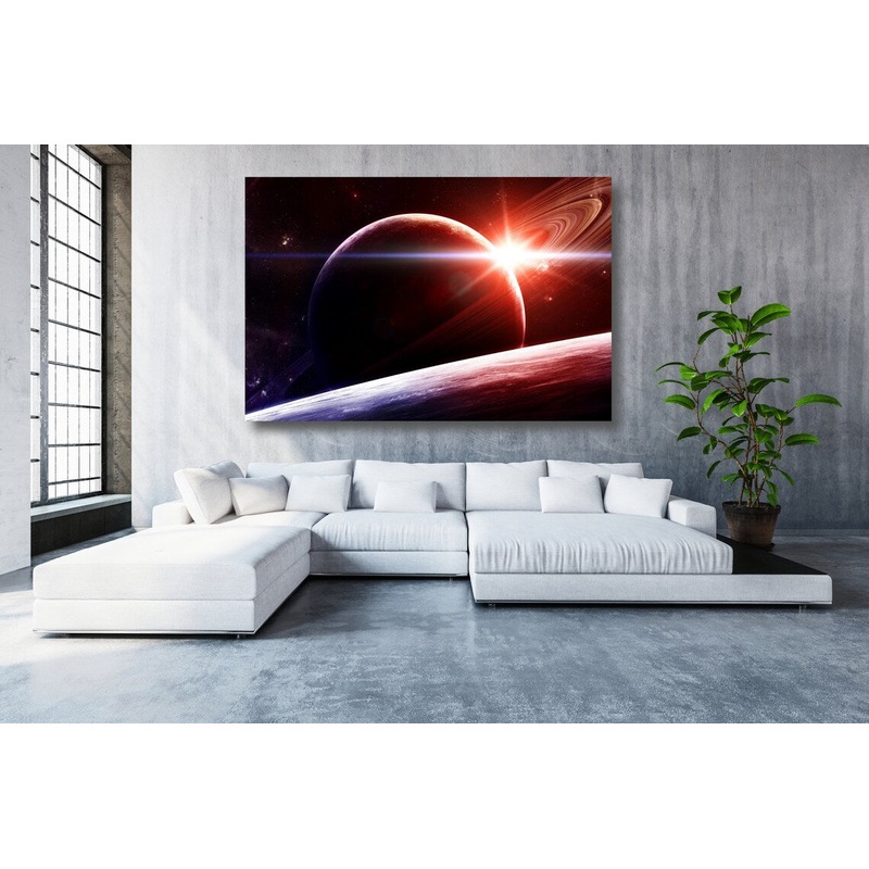Space Planets Acrylic Glass Print Tempered Glass Wall Art 100% Made in Australia Ready to Hang