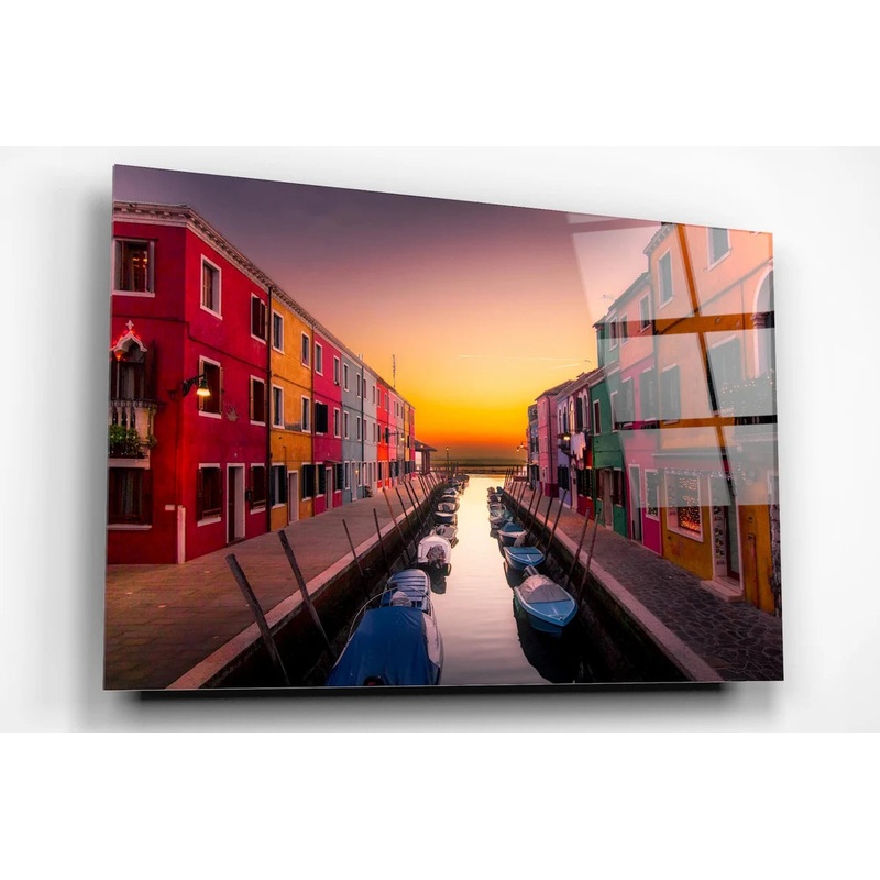 Venice Cityscape Acrylic Glass Print Tempered Glass Wall Art 100% Made in Australia Ready to Hang