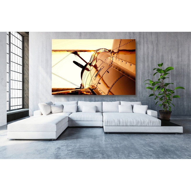 Vintage Aircraft Acrylic Glass Print Tempered Glass Wall Art 100% Made in Australia Ready to Hang