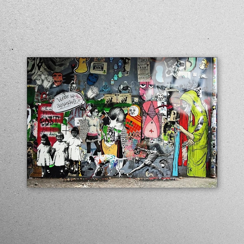 Banksy Graffiti Wall Art Acrylic Glass Print Tempered Glass Wall Art 100% Made in Australia Ready to Hang