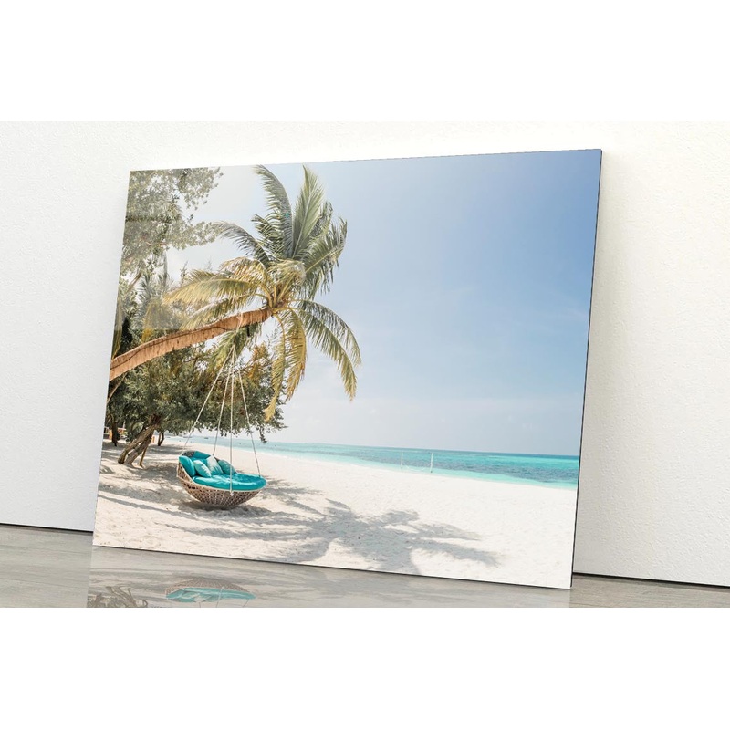 Beach Swing Acrylic Glass Print Tempered Glass Wall Art 100% Made in Australia Ready to Hang