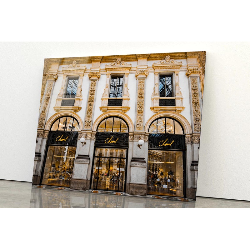 Black Gold Luxury Fashion Store Acrylic Glass Print Tempered Glass Wall Art 100% Made in Australia Ready to Hang