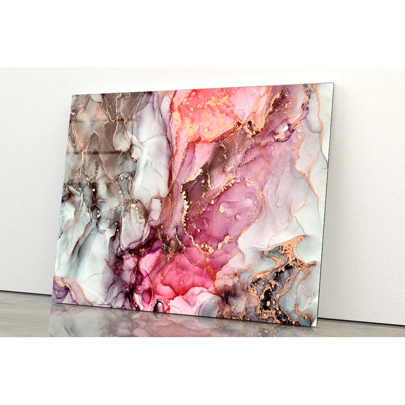 Currents of Translucent Hues Acrylic Glass Print Tempered Glass Wall Art 100% Made in Australia Ready to Hang