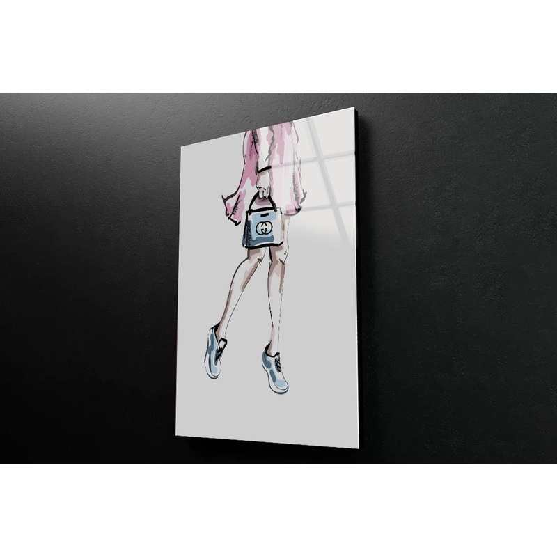 Fancy Sneakers 3D Design Acrylic Glass Print Tempered Glass Wall Art 100% Made in Australia Ready to Hang