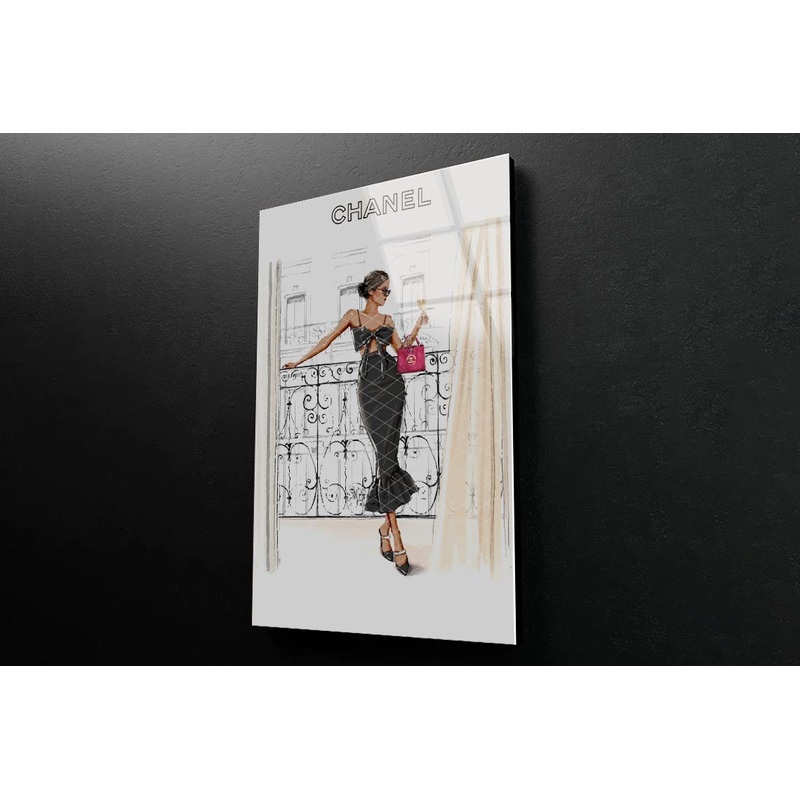 Fashion Store, Lady 3D Design Acrylic Glass Print Tempered Glass Wall Art 100% Made in Australia Ready to Hang