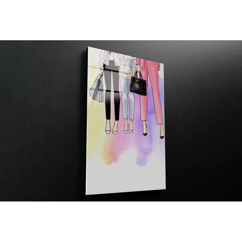Fashion Women Art 3D Design Acrylic Glass Print Tempered Glass Wall Art 100% Made in Australia Ready to Hang