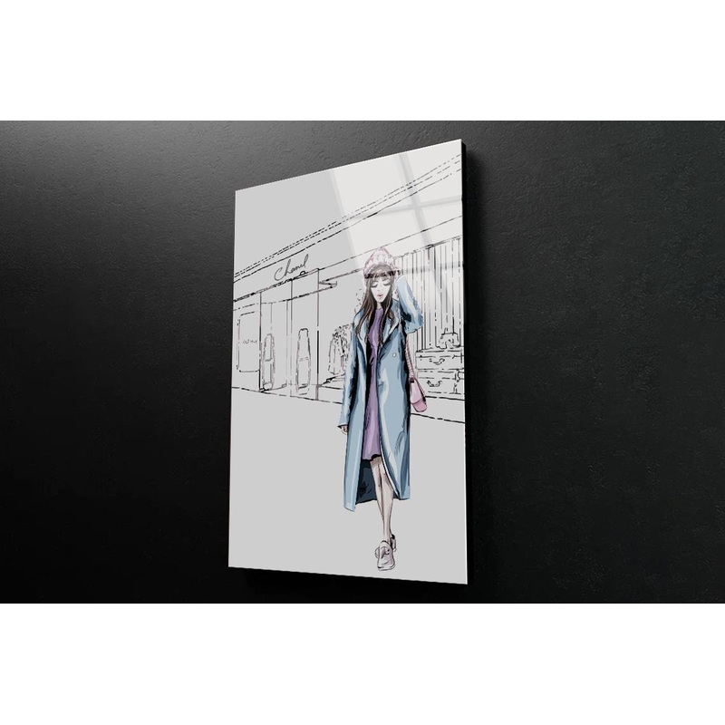 Girl Fashion Store 3D Design Acrylic Glass Print Tempered Glass Wall Art 100% Made in Australia Ready to Hang