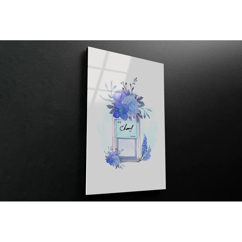 Purple Perfume 3D Design Acrylic Glass Print Tempered Glass Wall Art 100% Made in Australia Ready to Hang
