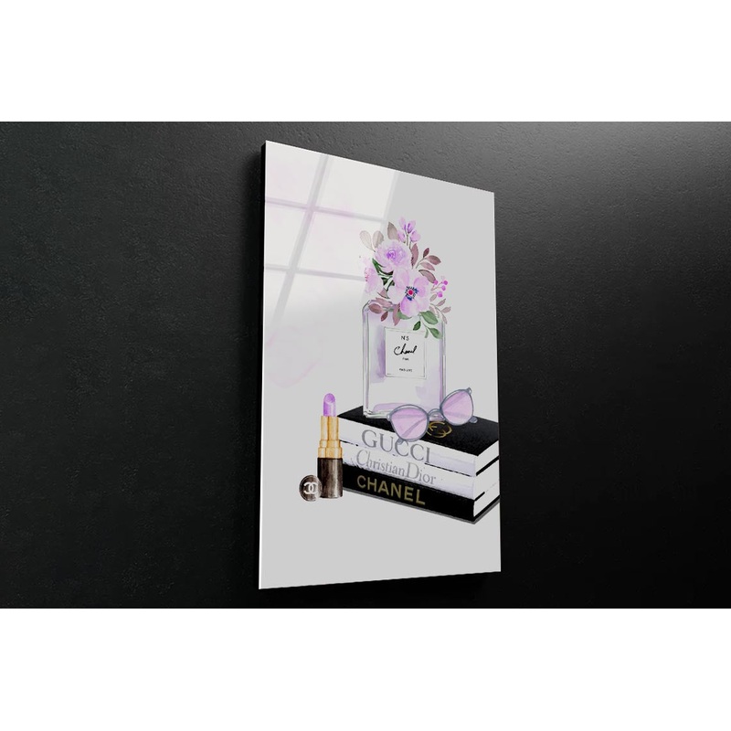 Purple Shade Perfume 3D Design Acrylic Glass Print Tempered Glass Wall Art 100% Made in Australia Ready to Hang